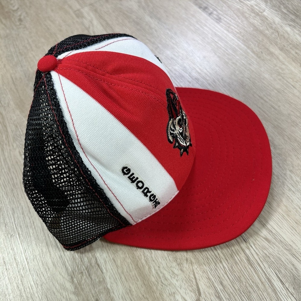 VTG 80s Georgia Bulldogs Snapback Hat College AJD Red White Trucker Cap USA - Picture 7 of 8